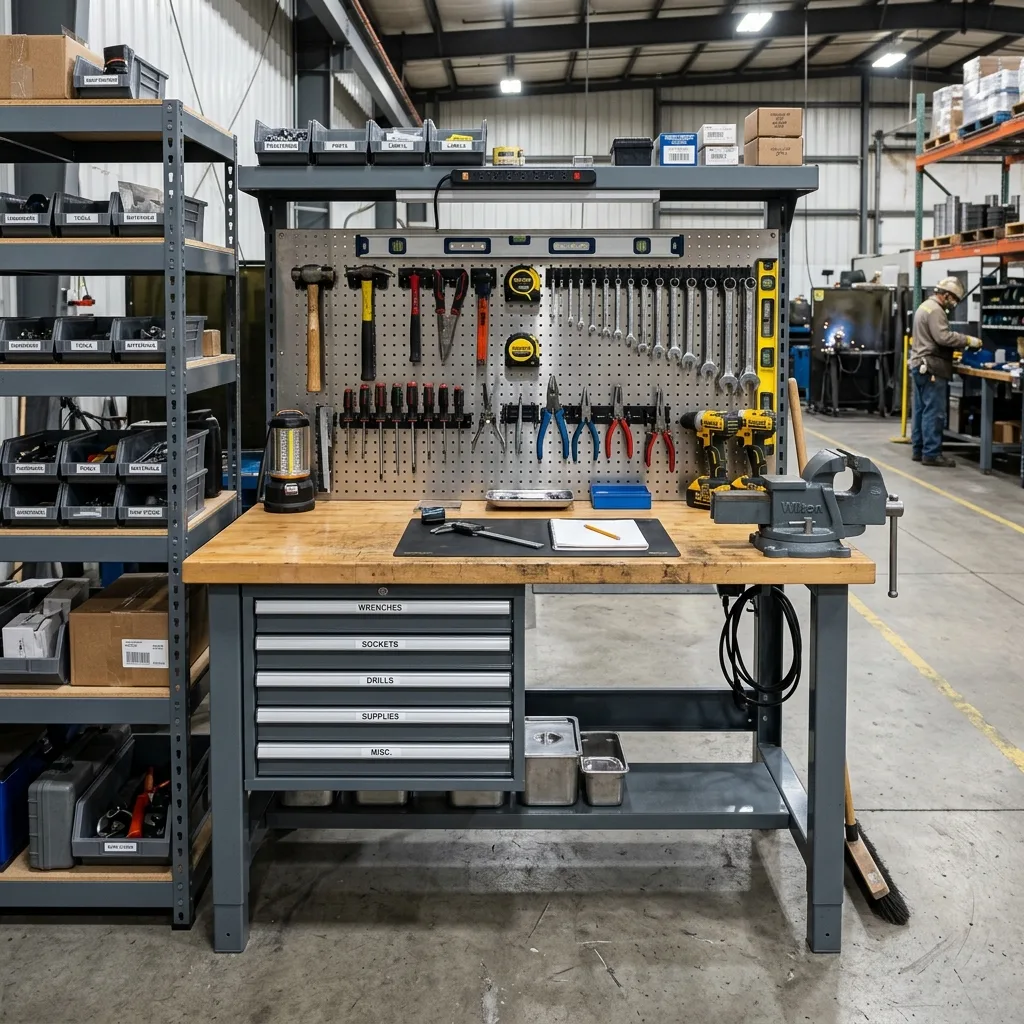 Heavy-Duty Workbench Setup
